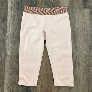 Olympia active wear light pink Capri leggings